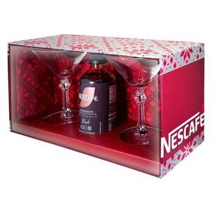 NEW✅Nescafe' Espresso Concentrate and Martini Glasses Gift Set - 10oz/3pc